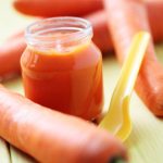 jar with carrot baby food