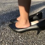 Picture of a kid wearing high heels